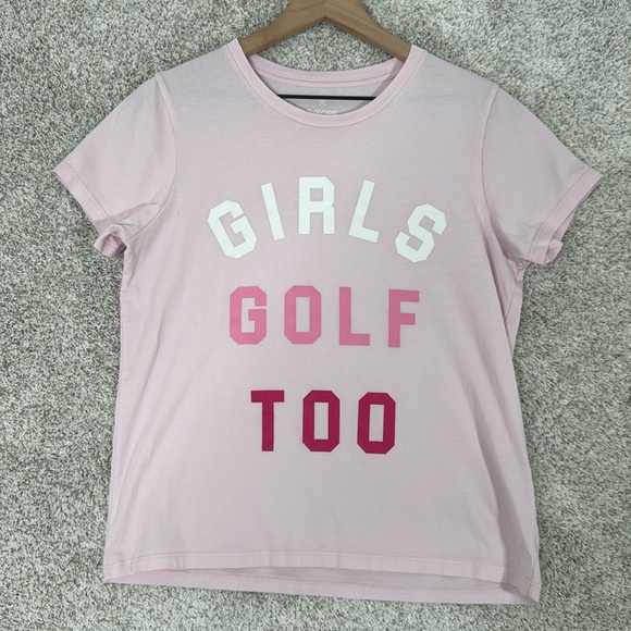 G/FORE Tops - G/FORE Girls Golf Too Short Sleeve Tee Shirt Cotton in‎ Blush Pink Size M